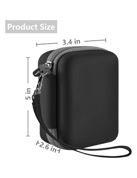 Funda de cámara digital impermeable Leayjeen 12.95x8.38cm - Negro Funda de cámara digital impermeable Leayjeen 12.95x8.38cm - Negro