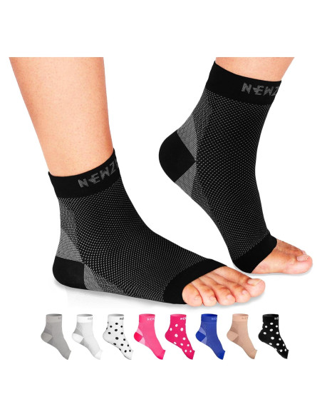 Calcetines de Compresión NEWZILL para Fascitis Plantar S/M Negro Calcetines de Compresión NEWZILL para Fascitis Plantar S/M Negro