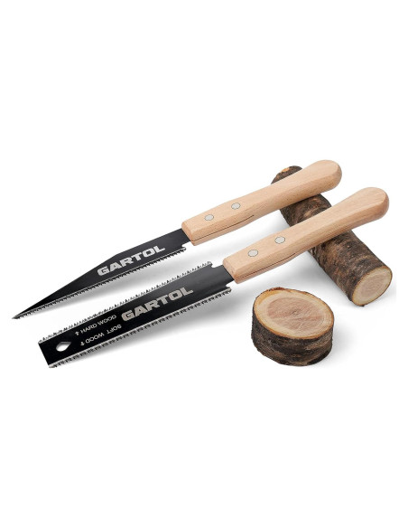 Sierra de Mano GARTOL Japonesa 2 Piezas 15.24 cm Doble Filo Sierra de Mano GARTOL Japonesa 2 Piezas 15.24 cm Doble Filo