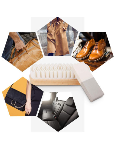 Kit de limpieza para ante y nubuck Care Guys con cepillo y goma