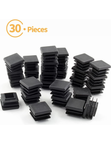 30 Tapones Plásticos Cuadrados Uenhoy 25.4 mm Impermeables 30 Tapones Plásticos Cuadrados Uenhoy 25.4 mm Impermeables