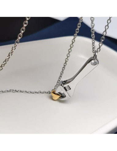 Collar de urna de cremación llave inglesa QeenseKc 55 cm acero inoxidable