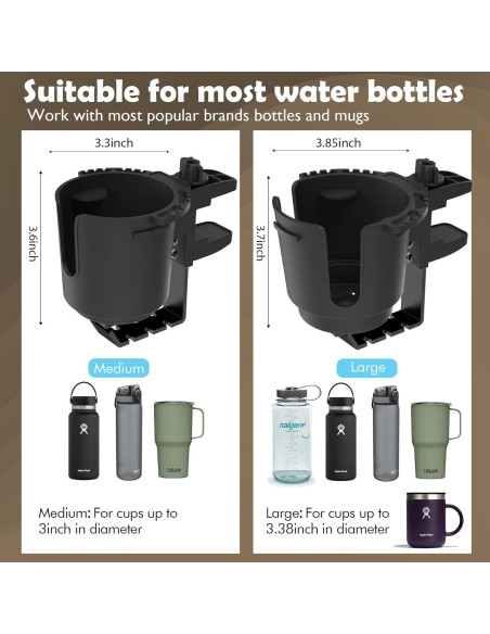 Soporte para Taza de Escritorio EDSRDUX Negro Mediano Antidesbordamiento Soporte para Taza de Escritorio EDSRDUX Negro Mediano Antidesbordamiento