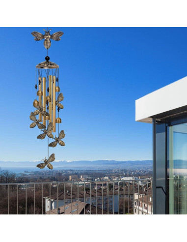 Campanas de Viento de Abeja ME9UE de Bronce 90cm Decorativas