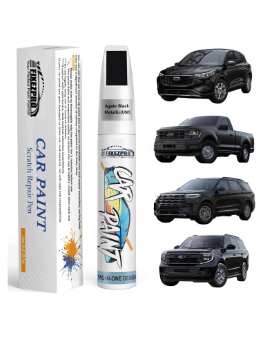 Pintura de Retoque Metálica Negra Ágata FIXEZPRO 12ml para Ford