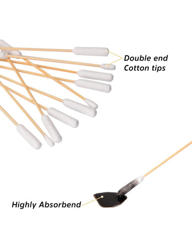Bastones de Limpieza de Armas BOOSTEADY 15.24 cm Algodón Bambú