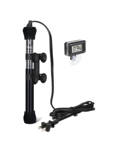 Calentador de Acuario Sumergible Hygger 50W con Termómetro