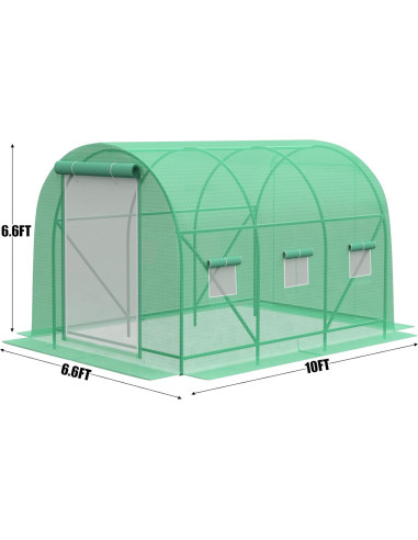 Invernadero Gaildon 3.05x2.13x2.13m con Ventanas y Puerta