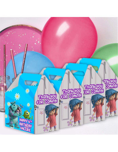 Cajas de Favor Personalizadas JKD Boo Monsters - Paquete de 12
