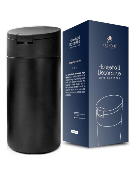 Dispensador de Toallitas Húmedas Recargable Gosnold Negro 26cm Dispensador de Toallitas Húmedas Recargable Gosnold Negro 26cm