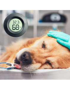 Higrómetro Digital LCD KAKASEA Redondo 2 en 1 Temperatura y Humedad 2