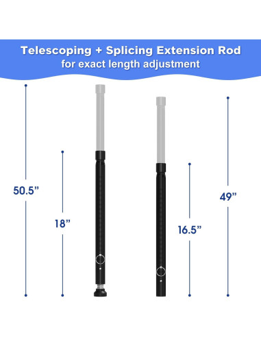 Barra de Seguridad Ajustable DEROFIT para Puertas Deslizantes 40-130 cm
