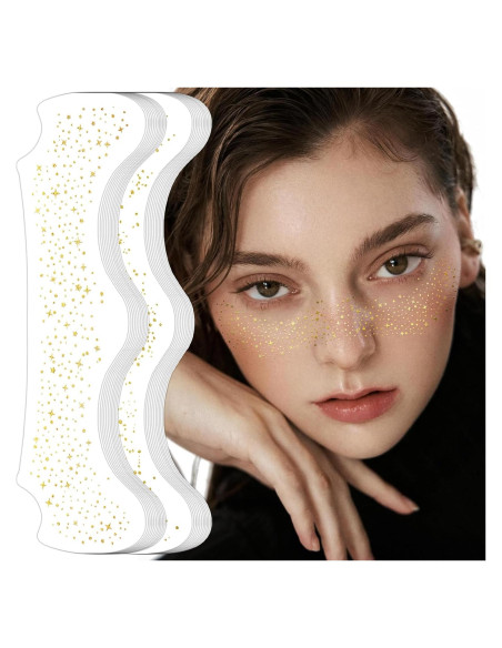 Kit de Freckles de Brillo Dorado KJYIOY - 24 Piezas Kit de Freckles de Brillo Dorado KJYIOY - 24 Piezas