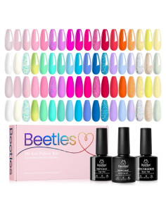 Set de Esmalte en Gel Beetles - 36 Colores + Base y Top Coat