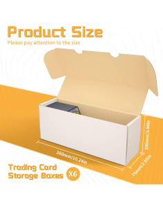 Caja de Almacenamiento de Cartas sysdmno 6 Unidades 11.37L 2