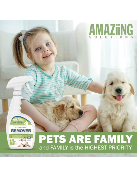 Removedor de Manchas y Olores de Mascotas Amaziing 32oz Removedor de Manchas y Olores de Mascotas Amaziing 32oz