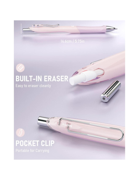 Conjunto de Lápices Mecánicos Nicpro Pastel 0.5 mm 6 Piezas Conjunto de Lápices Mecánicos Nicpro Pastel 0.5 mm 6 Piezas