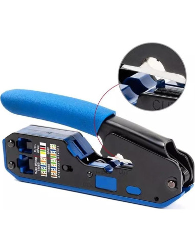 Crimpadora de Cable LSLANSOON RJ45 CAT5 CAT6 Manual 135mm