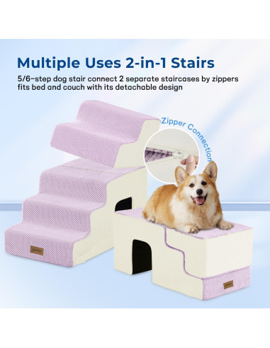 Escalones para Perros Zomisia 5 Escalones 60 cm Antideslizantes