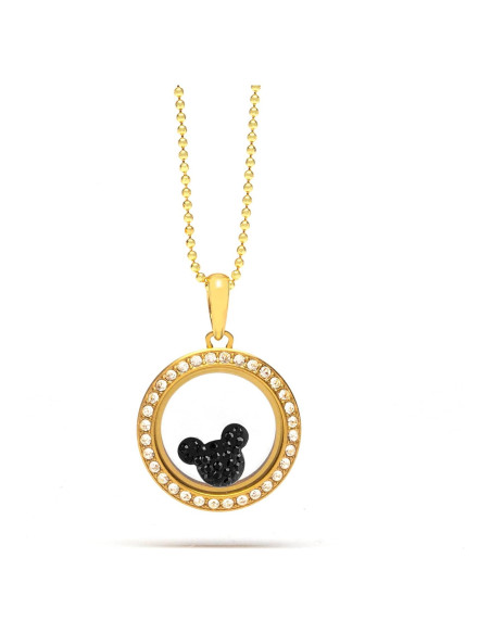 Conjunto Locket Petite Mickey Mouse Disney con Cadena Dorada Conjunto Locket Petite Mickey Mouse Disney con Cadena Dorada