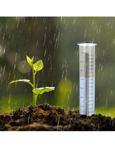 Paquete de 2 Tubos de Reemplazo para Medidor de Lluvia VEWOGIFT 17.78 cm
