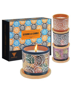 Set de 4 Velas Aromáticas de Citronela Vorlestour 100g