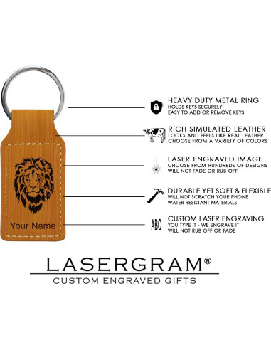 Llave Rectangular Personalizada LaserGram - Balón de Fútbol - Bambú