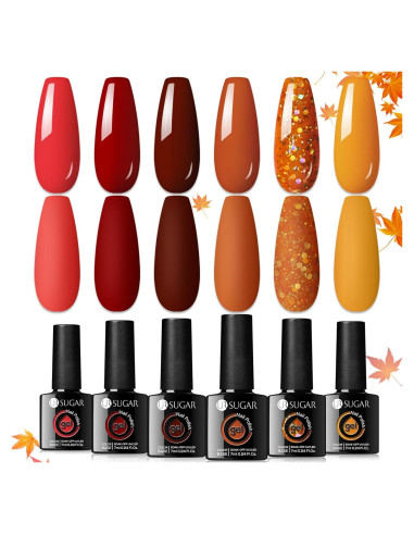 Set de Esmalte en Gel UR SUGAR Otoño 6 Colores 7ml