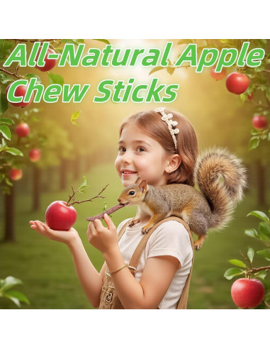 Juguete Masticable para Conejos NSWXZDS 142g - Heno Timothy y Manzana