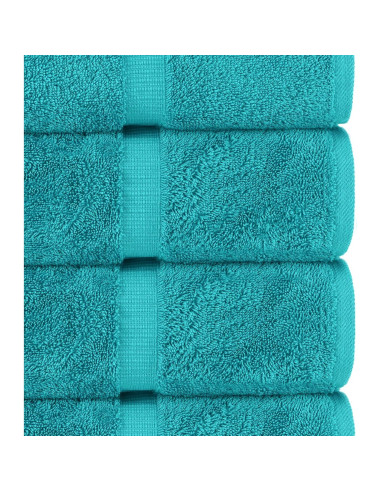 Toallas de Baño Extra Grandes Chakir 100% Algodón Aqua - Juego de 4
