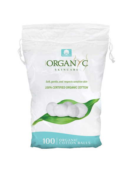 Bolas de Algodón Orgánico Organyc para Piel Sensible - 100 Unidades Bolas de Algodón Orgánico Organyc para Piel Sensible - 100 Unidades