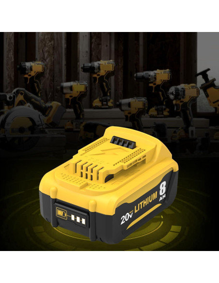 Batería Reemplazo Dewalt 20V 6000mAh Amarillo DCB206 Batería Reemplazo Dewalt 20V 6000mAh Amarillo DCB206