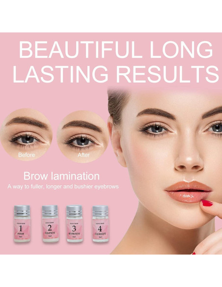 Kit de Elevación de Pestañas y Cejas 4 en 1 Negro - Profesional Kit de Elevación de Pestañas y Cejas 4 en 1 Negro - Profesional