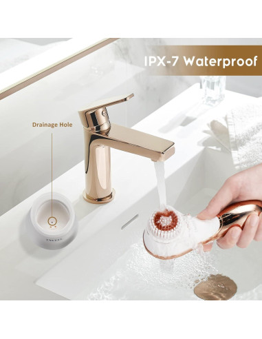 Cepillo Facial Eléctrico IWEEL IPX7 Recargable 4 Cabezas