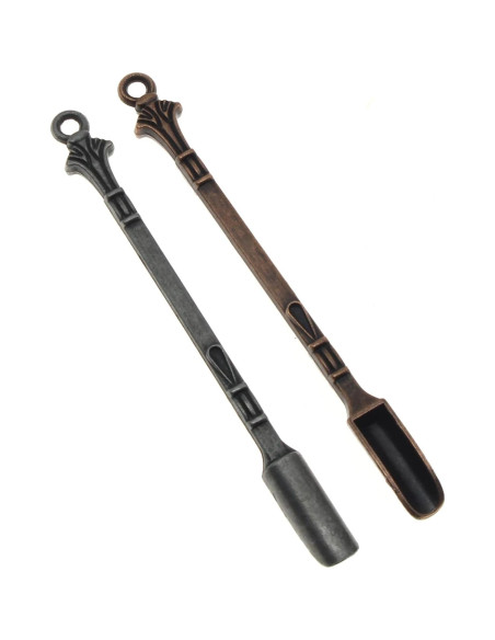 Mini Cucharón de Metal OZXNO 2pcs Plata y Bronce Mini Cucharón de Metal OZXNO 2pcs Plata y Bronce