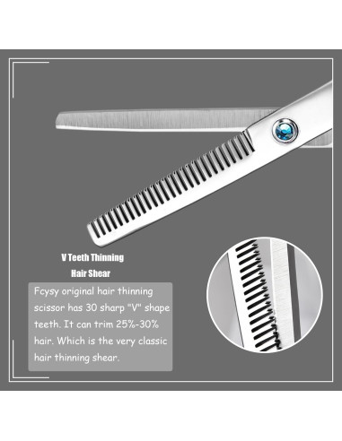 Kit Tijeras Peluquería Fcysy 10 Piezas Acero Inoxidable