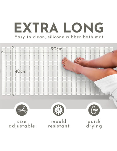 Alfombra de Ducha Antideslizante AH Artisan Home 89x41cm PVC