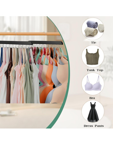 Percha Plegable Kalimdor de Madera para Sujetadores 20 Ganchos