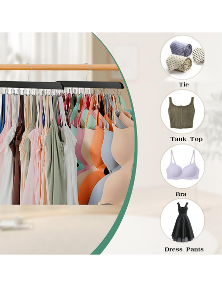 Percha Plegable Kalimdor de Madera para Sujetadores 20 Ganchos Percha Plegable Kalimdor de Madera para Sujetadores 20 Ganchos