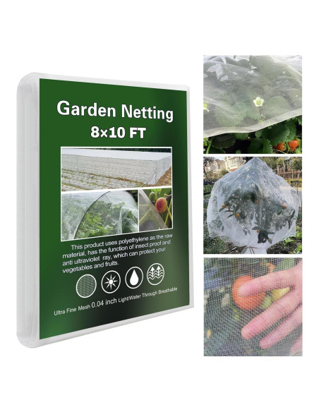 Malla de Jardín Ultra Fina YFFSIDMY 2.44x3.05m Protección Plantas Malla de Jardín Ultra Fina YFFSIDMY 2.44x3.05m Protección Plantas