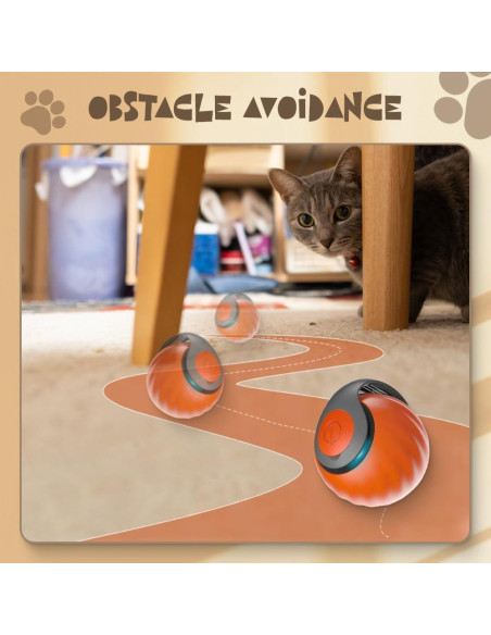 Bola Interactiva para Gatos y Perros OZDOZD 5cm Azul/Naranja Bola Interactiva para Gatos y Perros OZDOZD 5cm Azul/Naranja