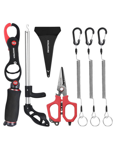 Kit de Herramientas de Pesca Swiss Tech 3PCS con Balanza y Tijeras
