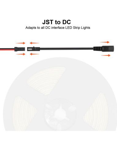 Tira LED COB VST 12V 5m 2700K Regulable IP30 2400 LEDs