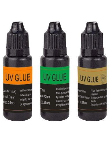 Resina UV Eupheng 3 en 1 para Atar Moscas 10ml Gruesa Fina Flexible