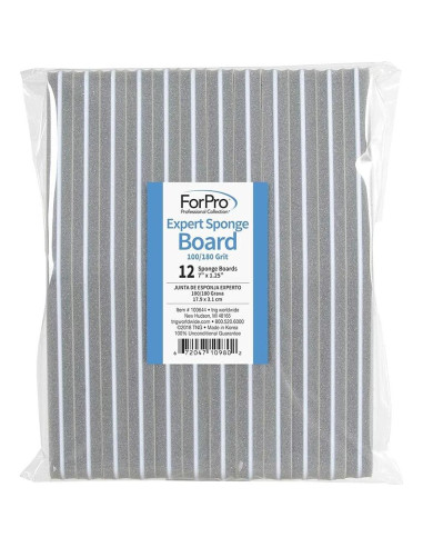 Tableros de Esponja ForPro Doble Cara 100/180 Grano 12 Pzas