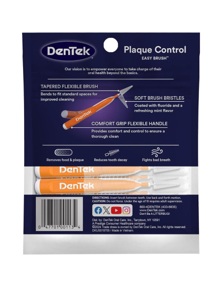 Limpiadores Interdentales DenTek Easy Brush Estándar Menta 10 Unidades Limpiadores Interdentales DenTek Easy Brush Estándar Menta 10 Unidades
