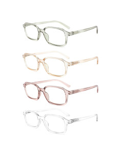 Gafas de lectura anti luz azul 4 unidades unisex 1.25D
