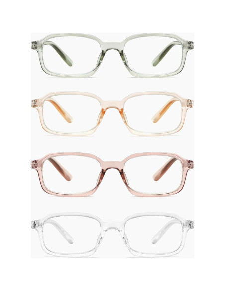 Gafas de lectura anti luz azul 4 unidades unisex 1.25D Gafas de lectura anti luz azul 4 unidades unisex 1.25D