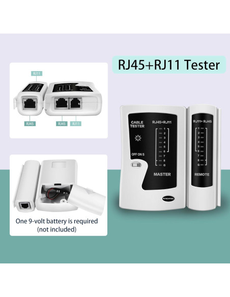 Crimpador RJ45 Pasante PETECHTOOL Kit Completo Ethernet Crimpador RJ45 Pasante PETECHTOOL Kit Completo Ethernet