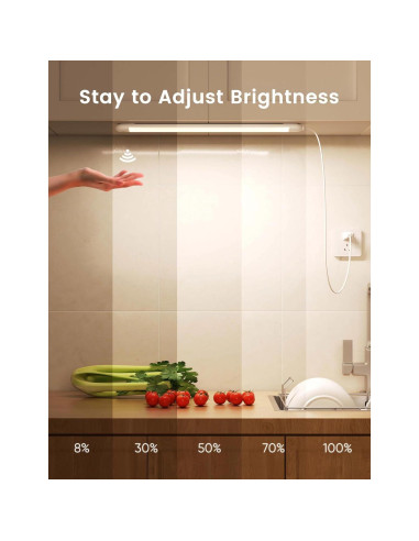 Luz de Encimera Joyzy 40.64 cm con Sensor de Mano y Brillo Ajustable